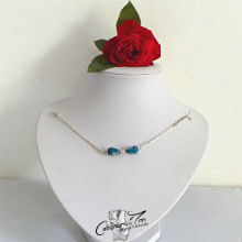 Bracelet agate bleue